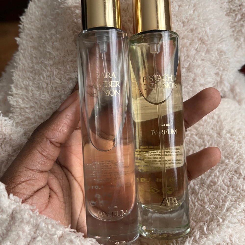 Zara Amber Fusion and Pistachio Infusion Fragrance Set